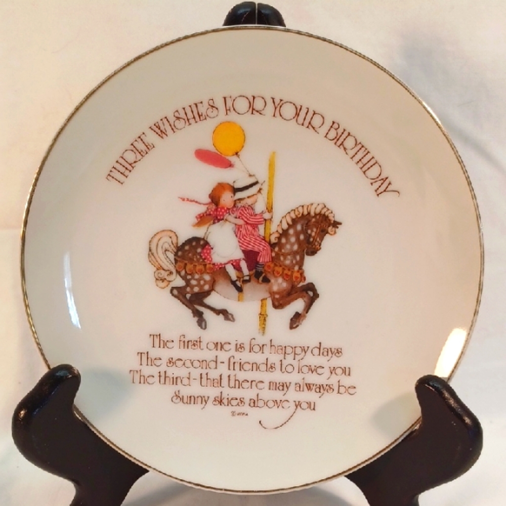 🎠Vintage Lasting Memories Birthday  Plate 🎠